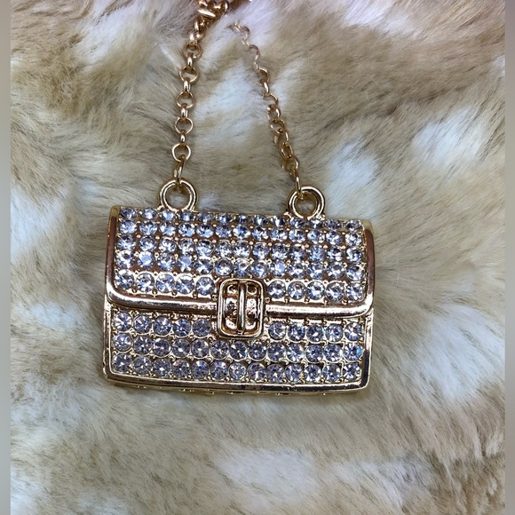 Dani Rhinestone Purse Charm/Keychain - Picture 2 of 5